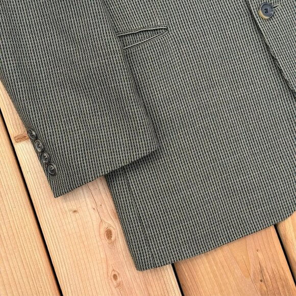 Hugo Boss Hopsack Blazer Wool Tweed Sport Coat Brown Einstein 44R - Picture 4 of 10